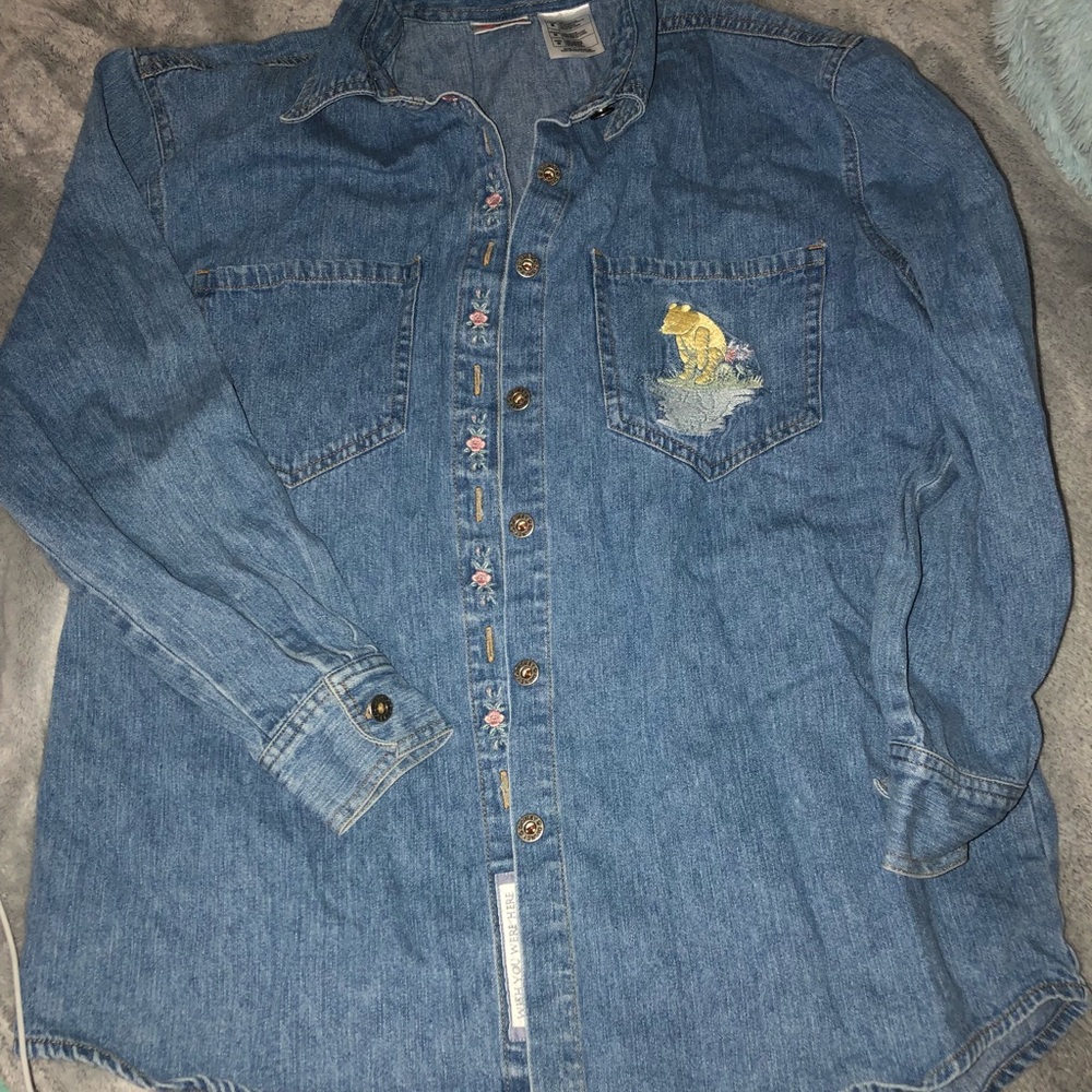 Vintage Disney Winnie the Pooh jean shirt